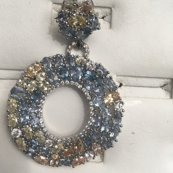 Joan Boyce Brass Rhodium or Gold Plated Multicolor - Picture 3 of 8